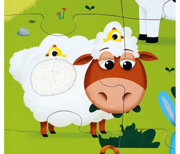 Janod Puzzle sensoryczne 20 elementów Farma - 1008606 - zdjęcie 6